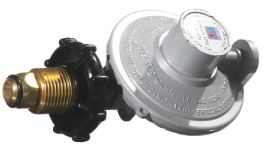 BBQ Regulator – POL Male Inlet x 3/8 BSP Female Outlet – 125MJ/Hr @ 2.8Kpa