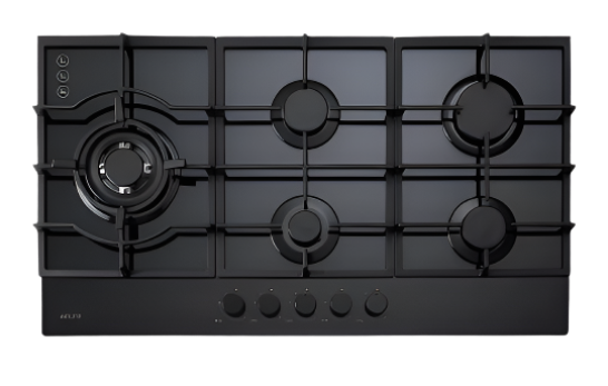 Gas Cooktop Modern On Glass Design 90cm