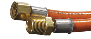 HOSE 2000MM 3/8MBSP x 1/4FBSP ENDS