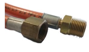 HOSE 2000MM 3/8MBSP x 3/8F FL ENDS