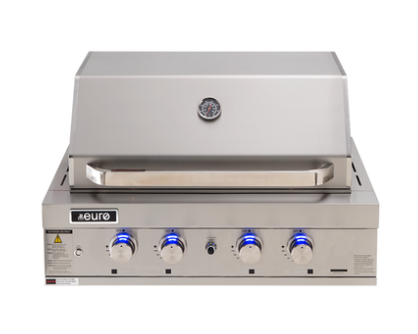 4 Burner Built-In BBQ and Hood
