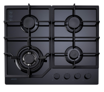 60cm Gas on Glass Cooktop