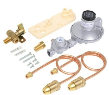 Bromic Dual LPG Installation Kit 500Mj Regulator Manual Changeover 500Mj with Bracket & Pigtails